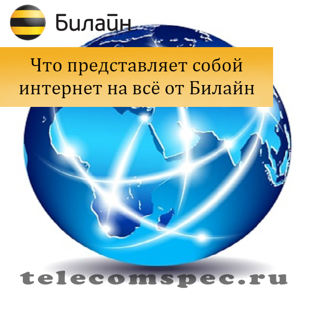 Интернет на всё Билайн: как подключить, описание